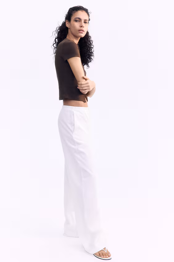 Футболка в рубчик с пуговицами спереди