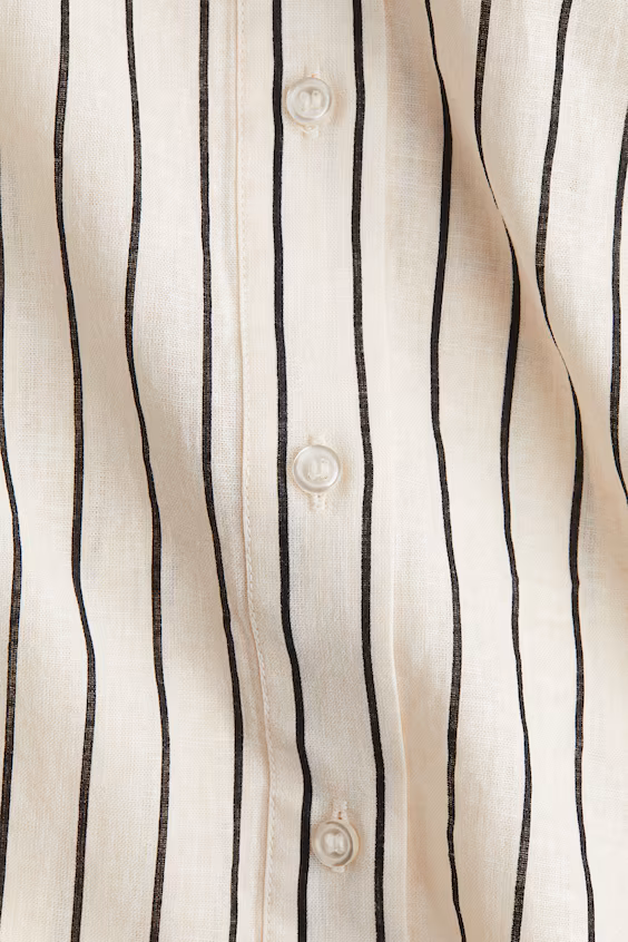 Платье-рубашка из смесового льна