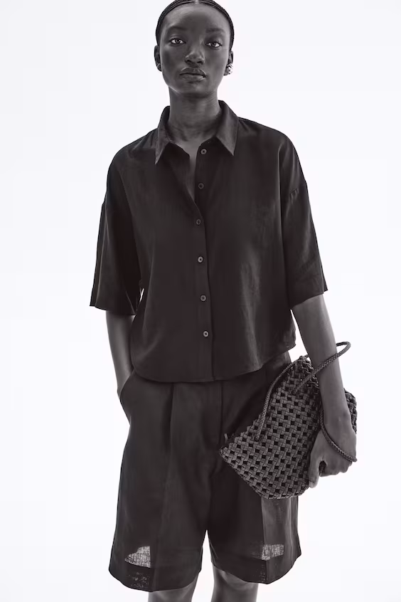 Рубашка из смеси льна