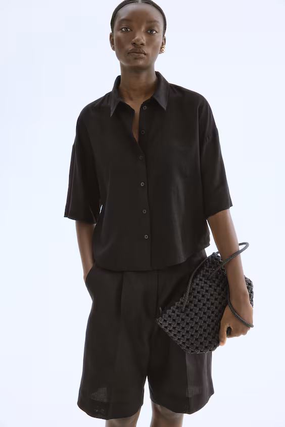 Рубашка из смеси льна