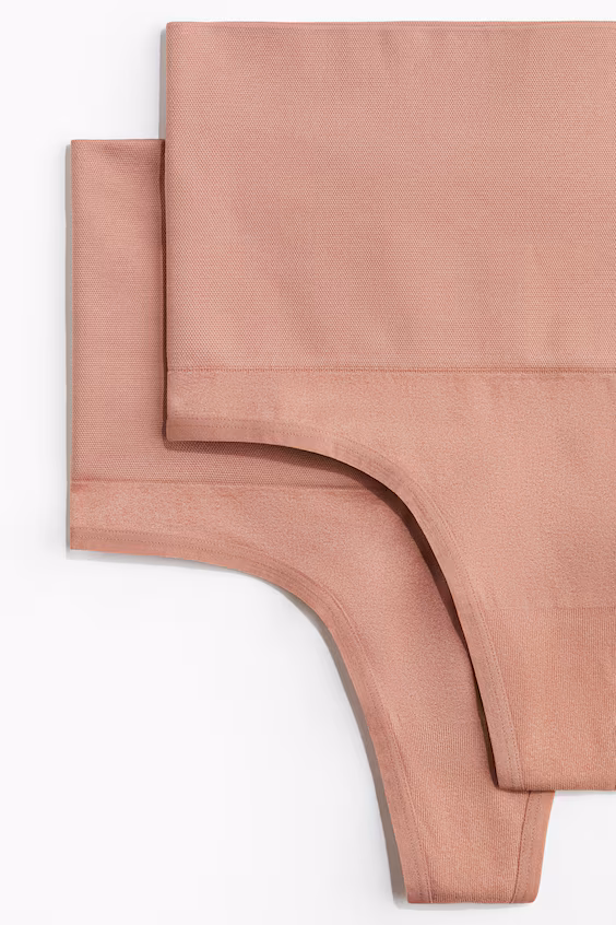 Пакет из 2 трусиков-стрингов medium shape h&m