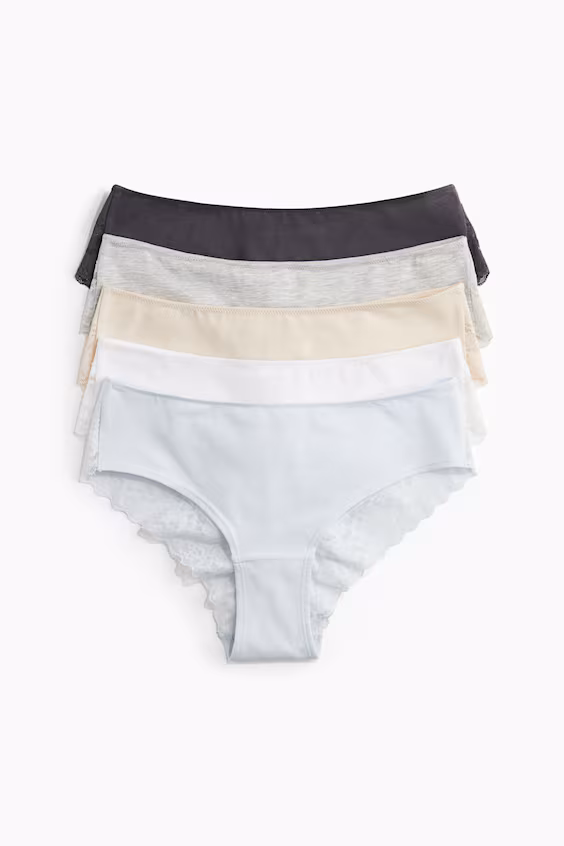 Пачка из 5 трусов hipster