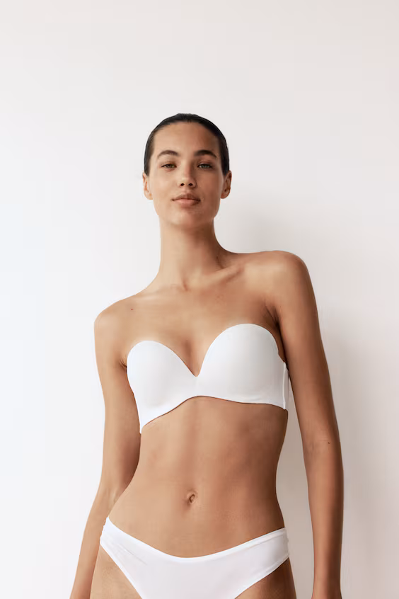 Супер уплотненный балконет-бюстгальтер из микрофибры