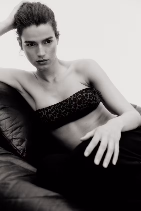 С бантом мягкий бандо из джерси