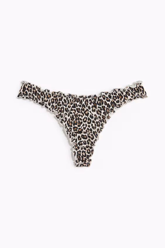 Набор из 3 стринговых трусиков с обработкой оверлок