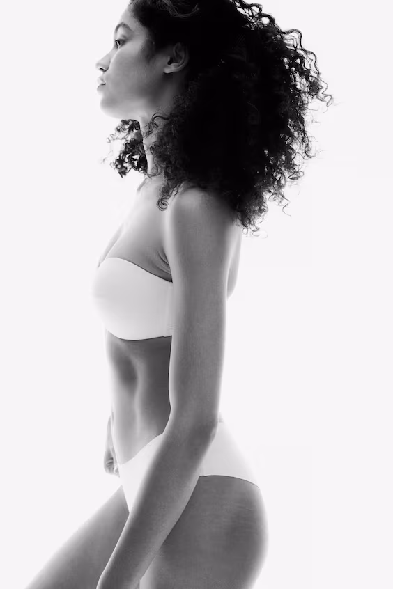 Пакет из 2 бандо с бюстгальтерами на подкладке из микрофибры