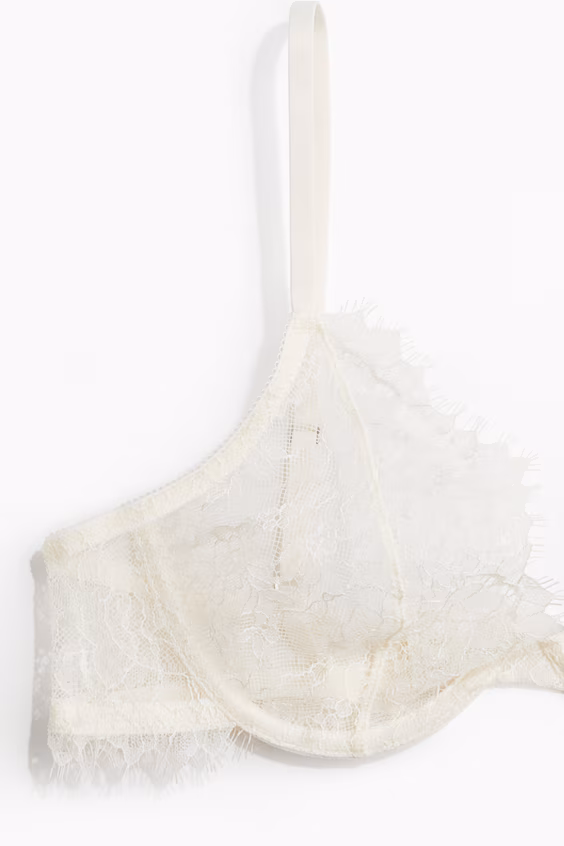 Бюстгальтер из кружева с каркасами