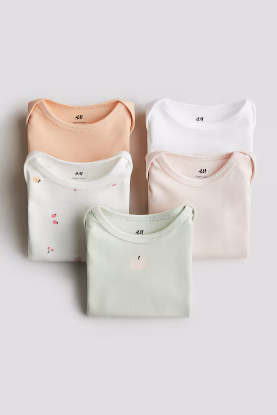 Набор из 5 боди из хлопка