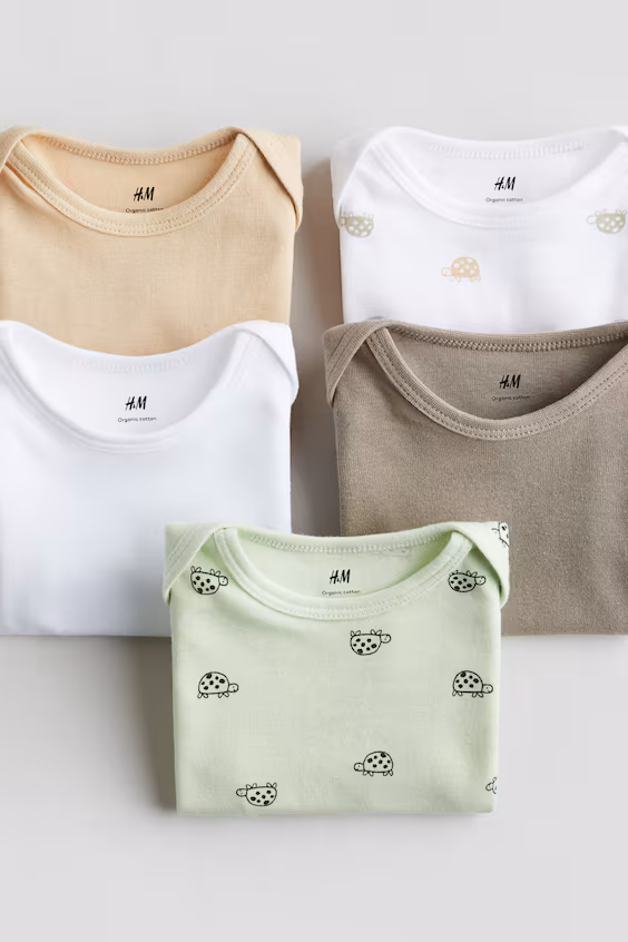 Pack de 5 пар теловых нарядов из хлопка