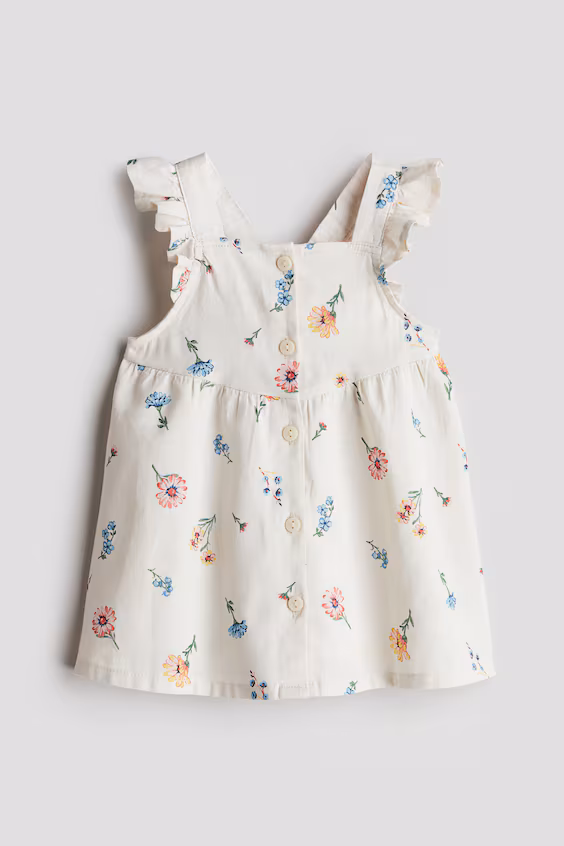 Платье из хлопка с оборками