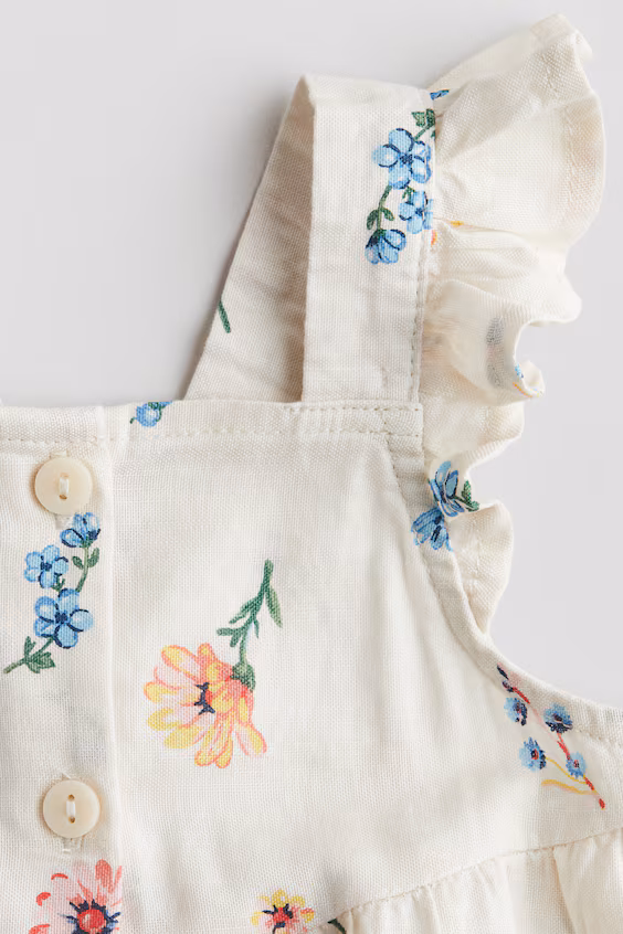 Платье из хлопка с оборками