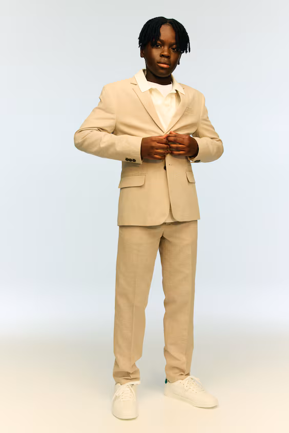 Брюки-костюм из смеси льна