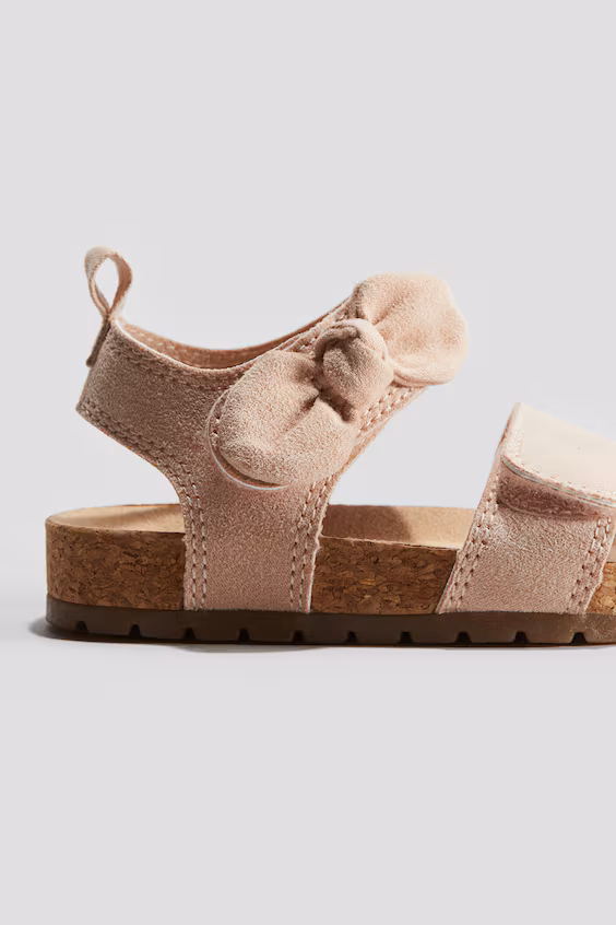 Сандалии из ворсистой ткани h&m