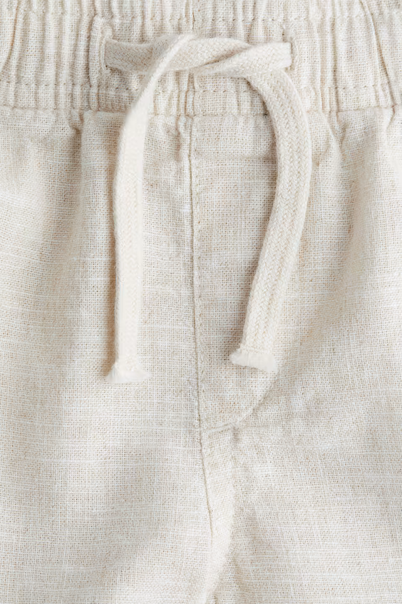 Шорты из смеси льна