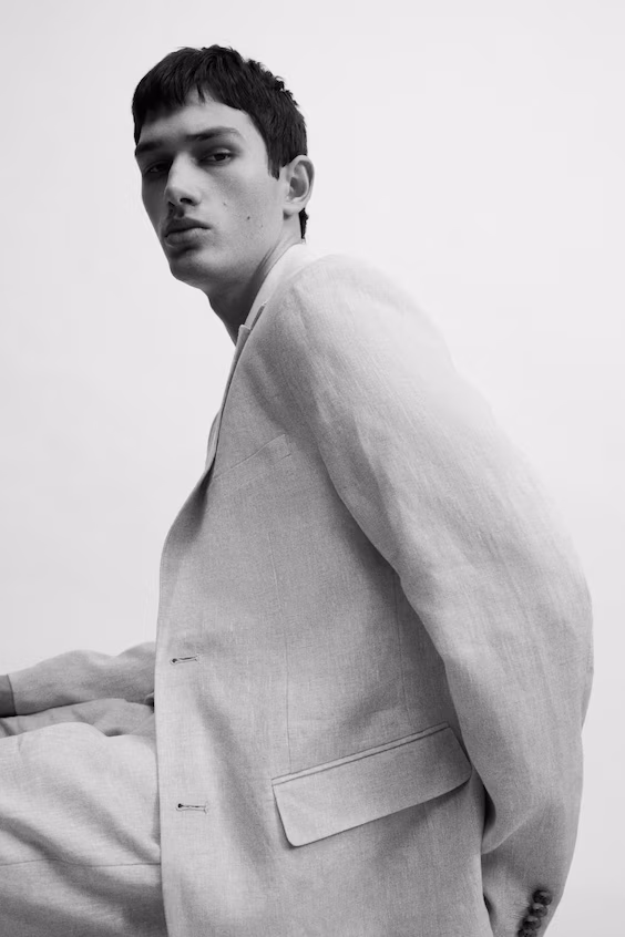 Пиджак из льна slim fit