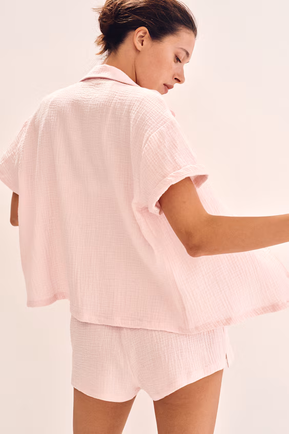 Пижама из хлопковой муслиновой ткани