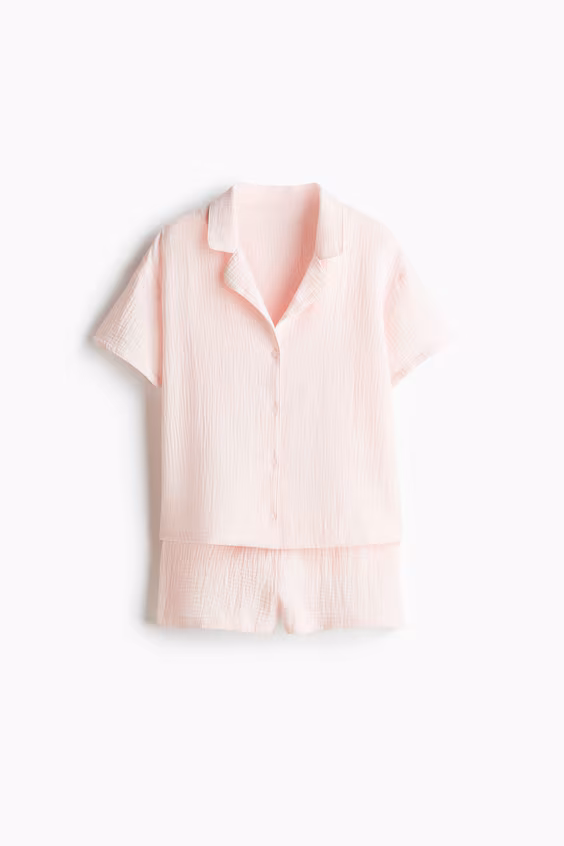 Пижама из хлопковой муслиновой ткани