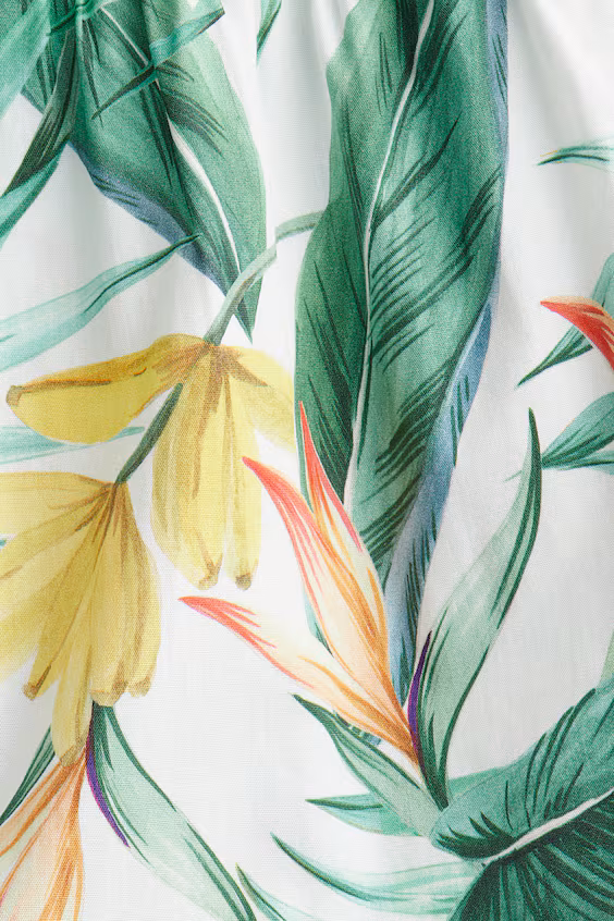 Платье из поплина с рюшами