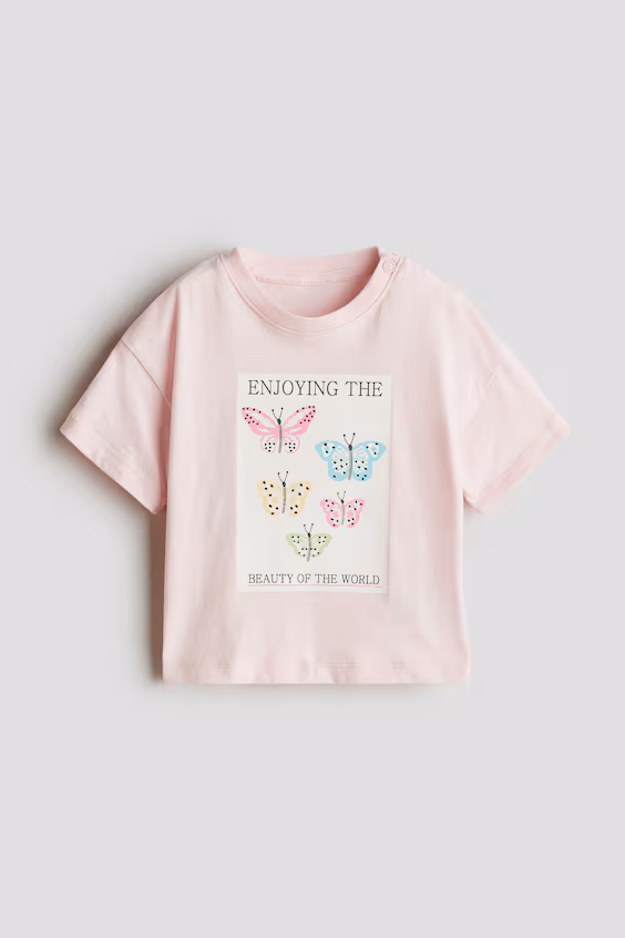 Футболка из хлопка с принтом