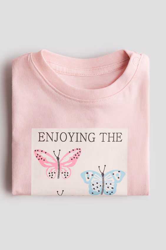 Футболка из хлопка с принтом