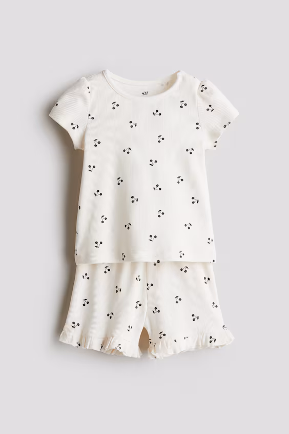 Комплект из 2-х рубчиковых изделий из хлопка