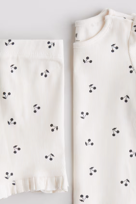 Комплект из 2-х рубчиковых изделий из хлопка