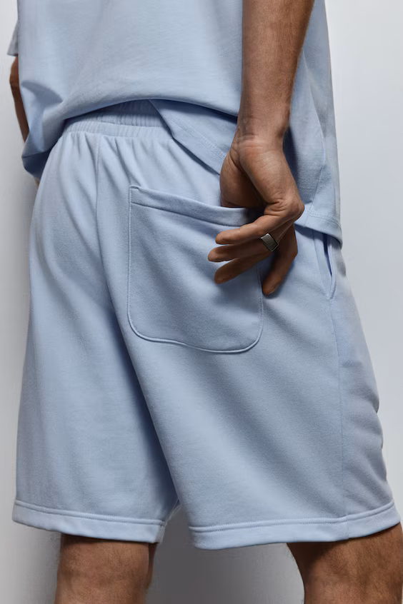 Шорты regular fit из хлопкового трикотажа