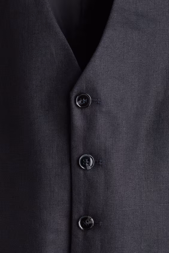 Костюмный жилет slim fit из льна