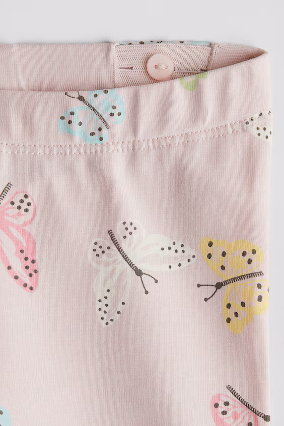 Леггинсы из хлопка с принтом