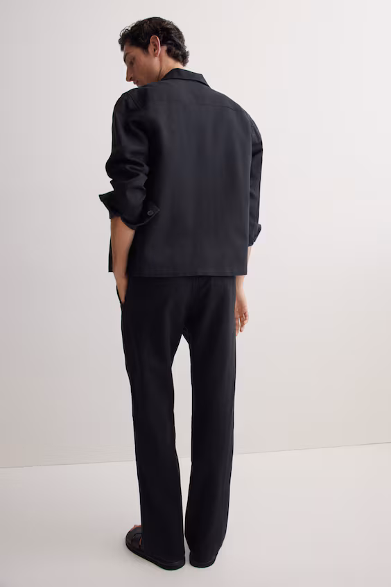 Брюки из смеси льна regular fit