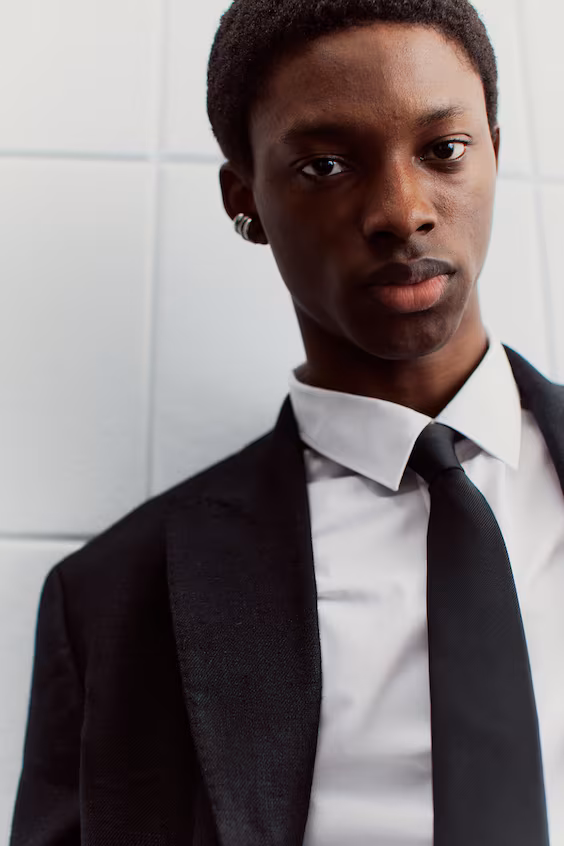 Пиджак приталенный из смеси льна relaxed fit