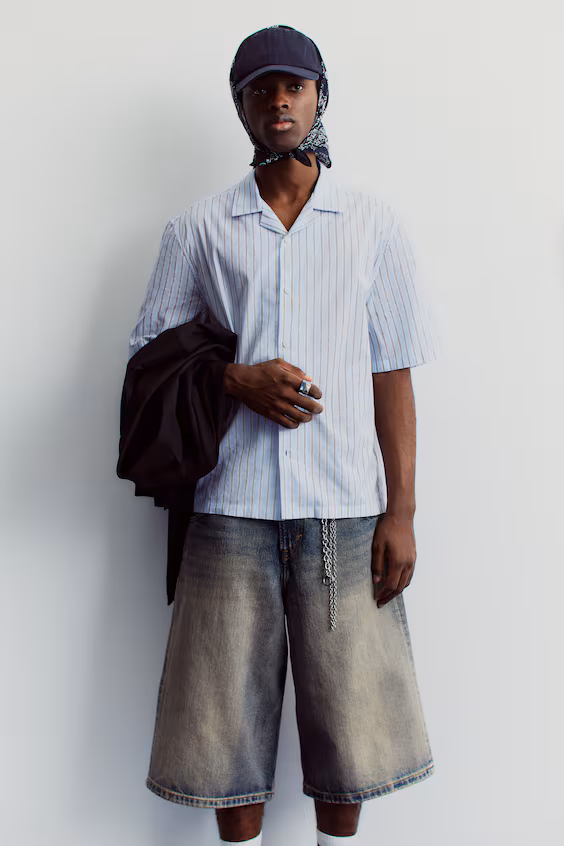 Рубашка курортного типа из хлопка regular fit