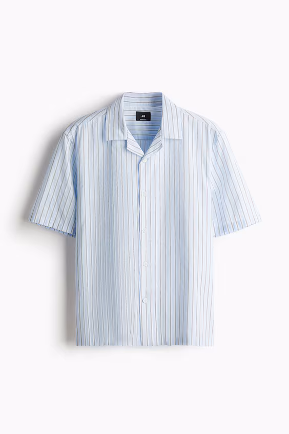 Рубашка курортного типа из хлопка regular fit