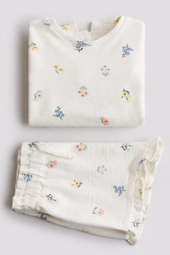 Комплект из 2 предметов в принте из турецкого полотна