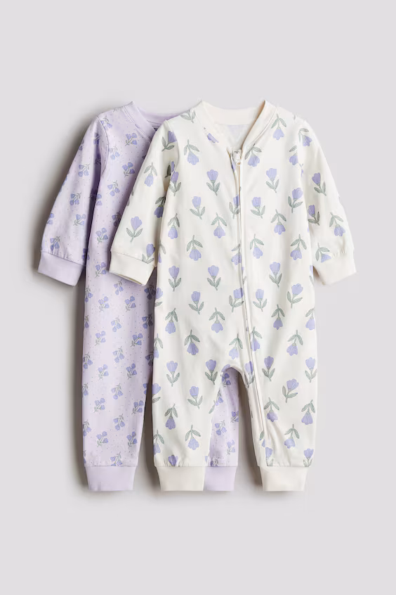 Набор из 2 пижам в хлопке с принтом