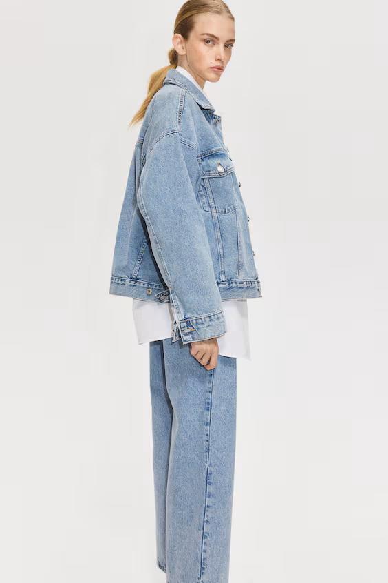 Джинсы curvy fit wide ultra high