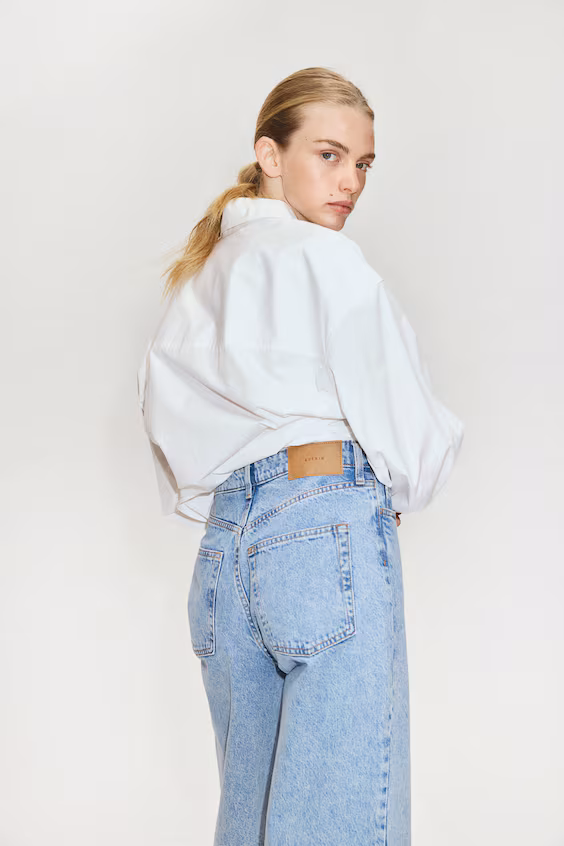 Джинсы curvy fit wide ultra high