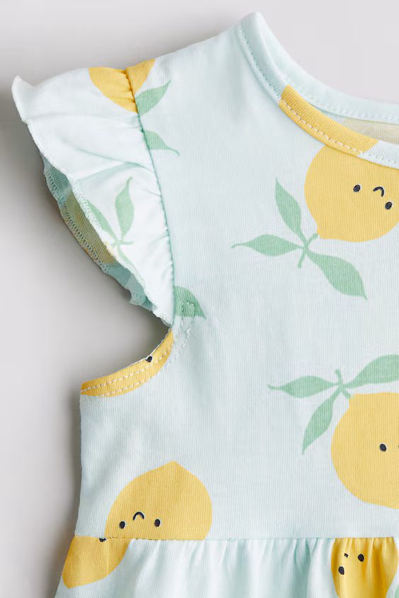 Платье из хлопка с принтом