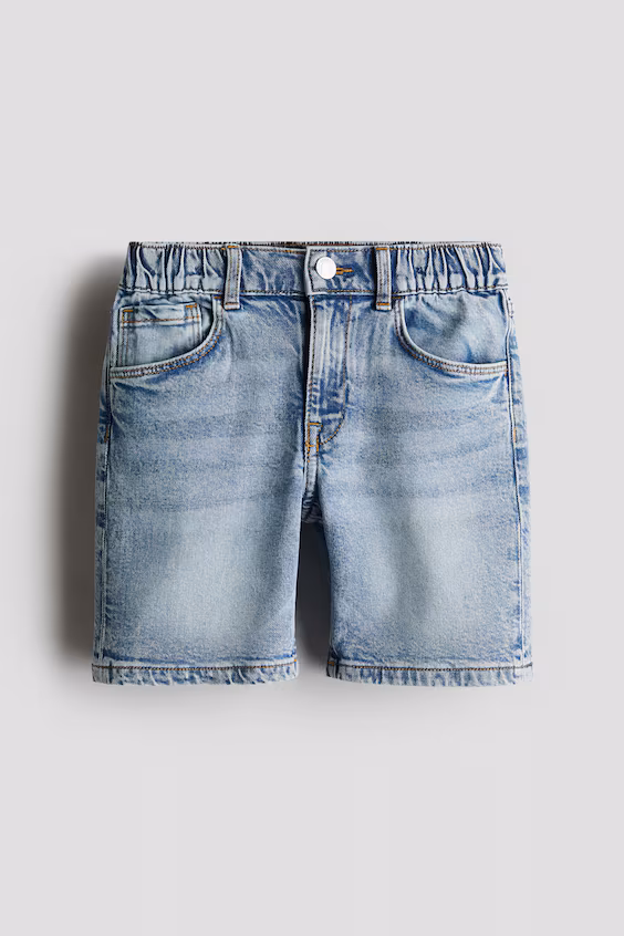 Джинсовые шорты свободного кроя