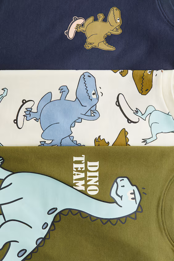 Пакет из 3 футболок с принтами