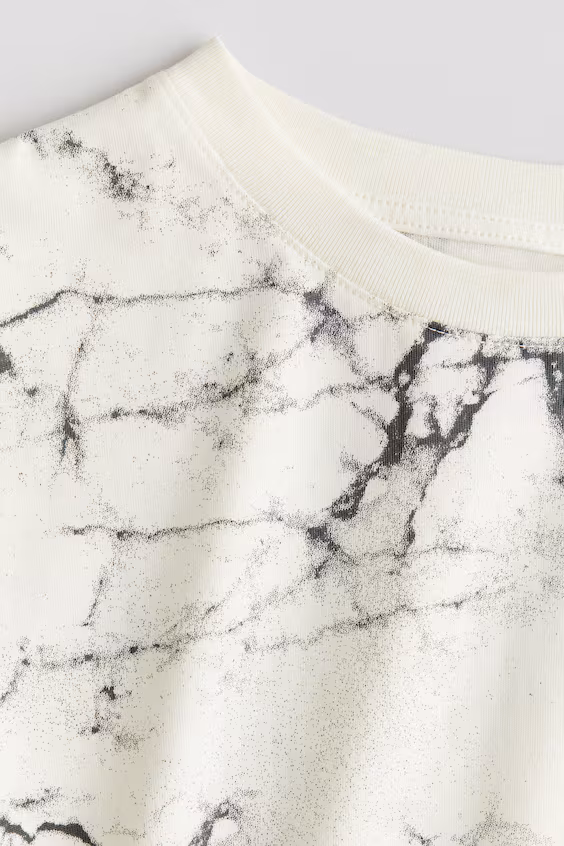 Футболка с принтом из хлопка