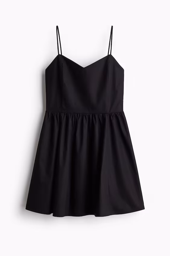 Платье из хлопка с круглой юбкой