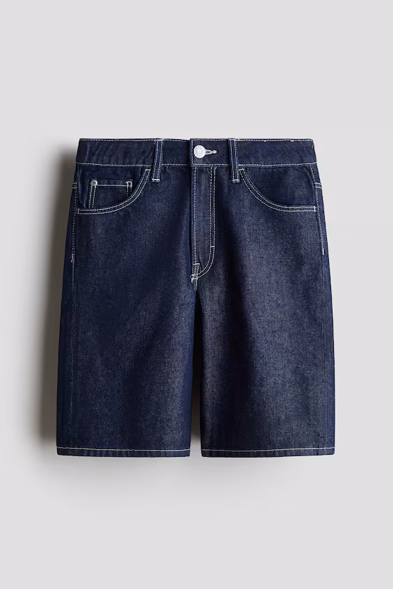 Джинсовые шорты свободного кроя