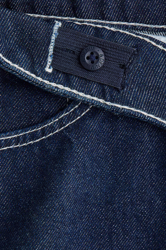 Джинсовые шорты свободного кроя