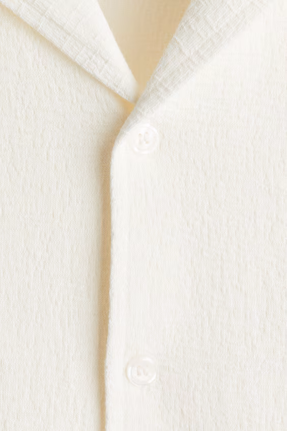 Рубашка курортного стиля из джерси regular fit