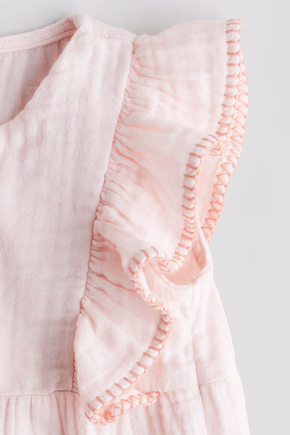 Комбинезон из муселина с оборками