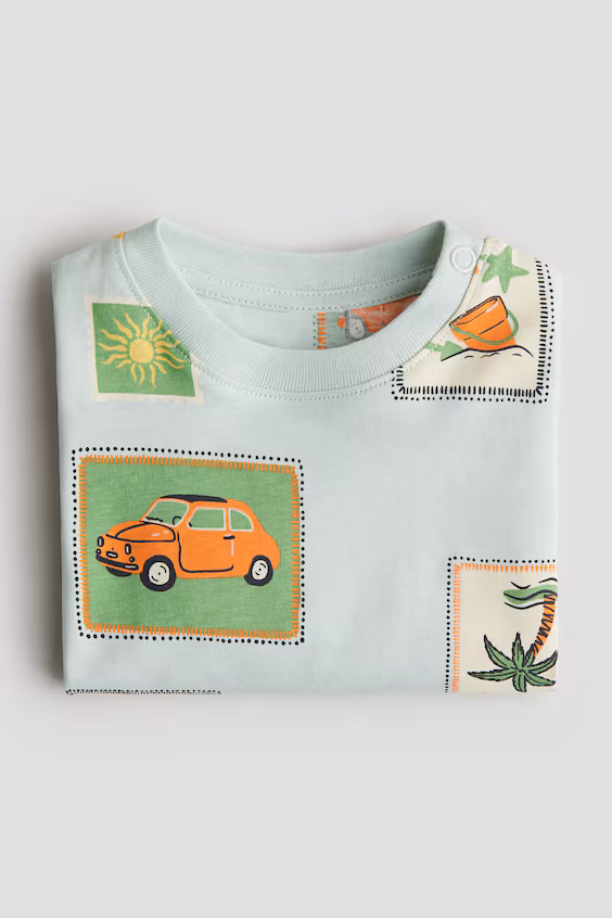 Футболка с принтом из мягкого хлопка