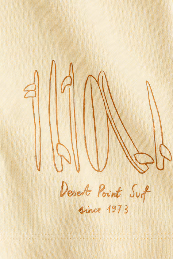 Принтованные шорты из трикотажа