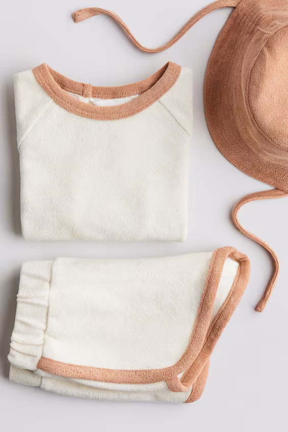 Комплект из 3 предметов из махровой ткани