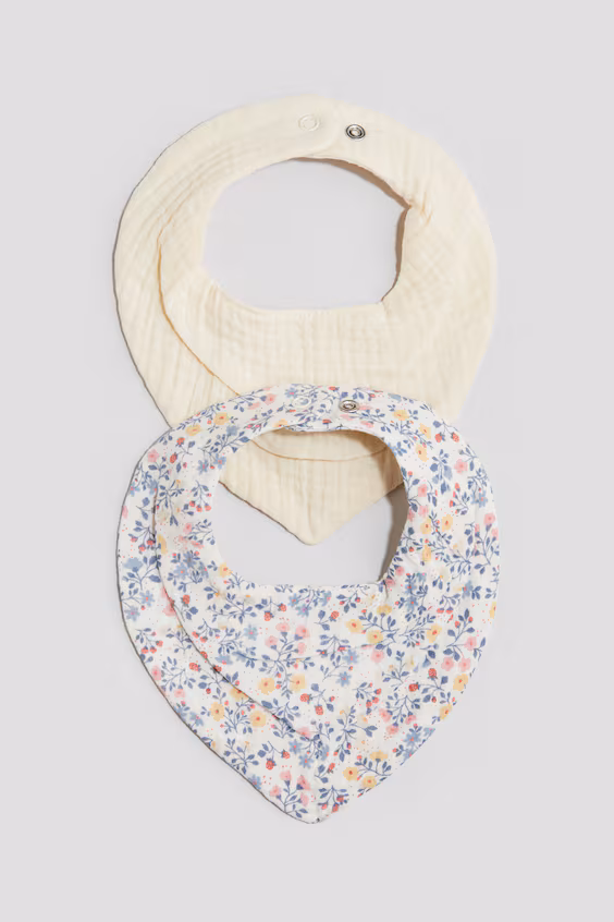 Набор из 2 треугольных платков из муселина